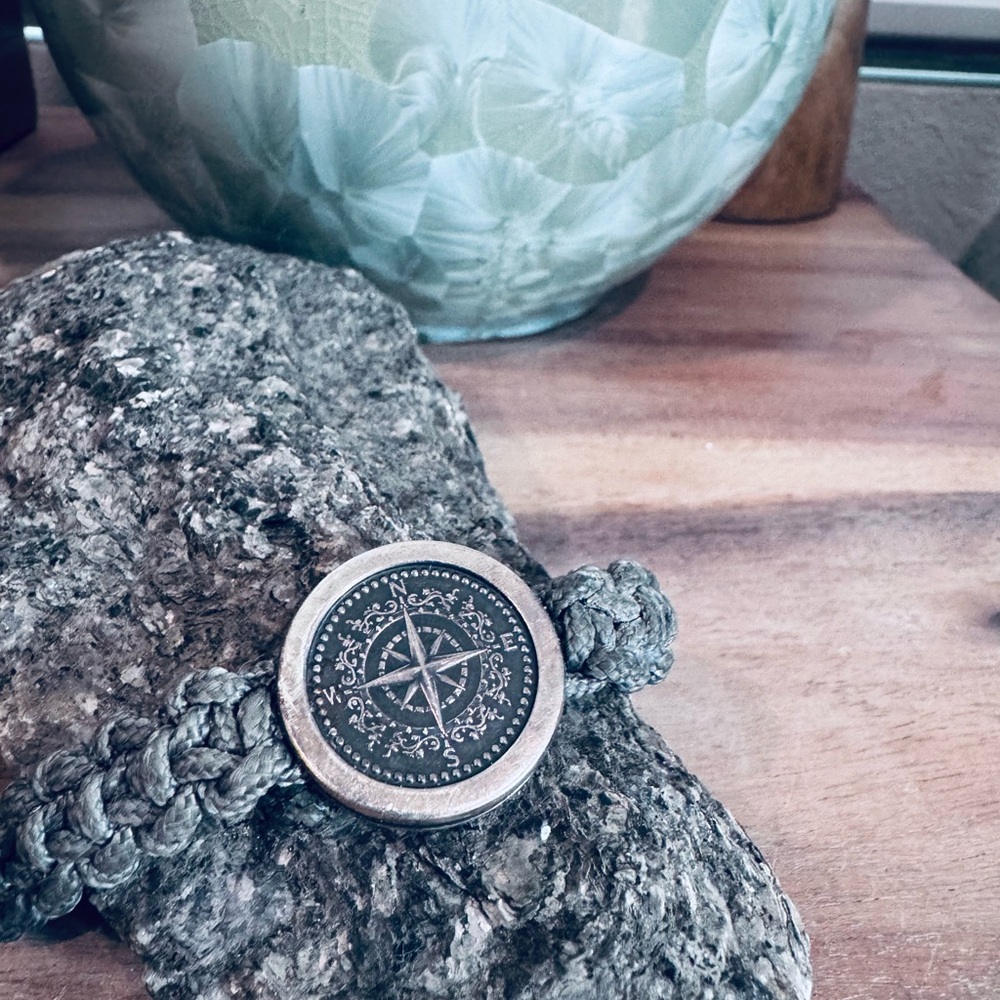 Silver Compass Bracelet